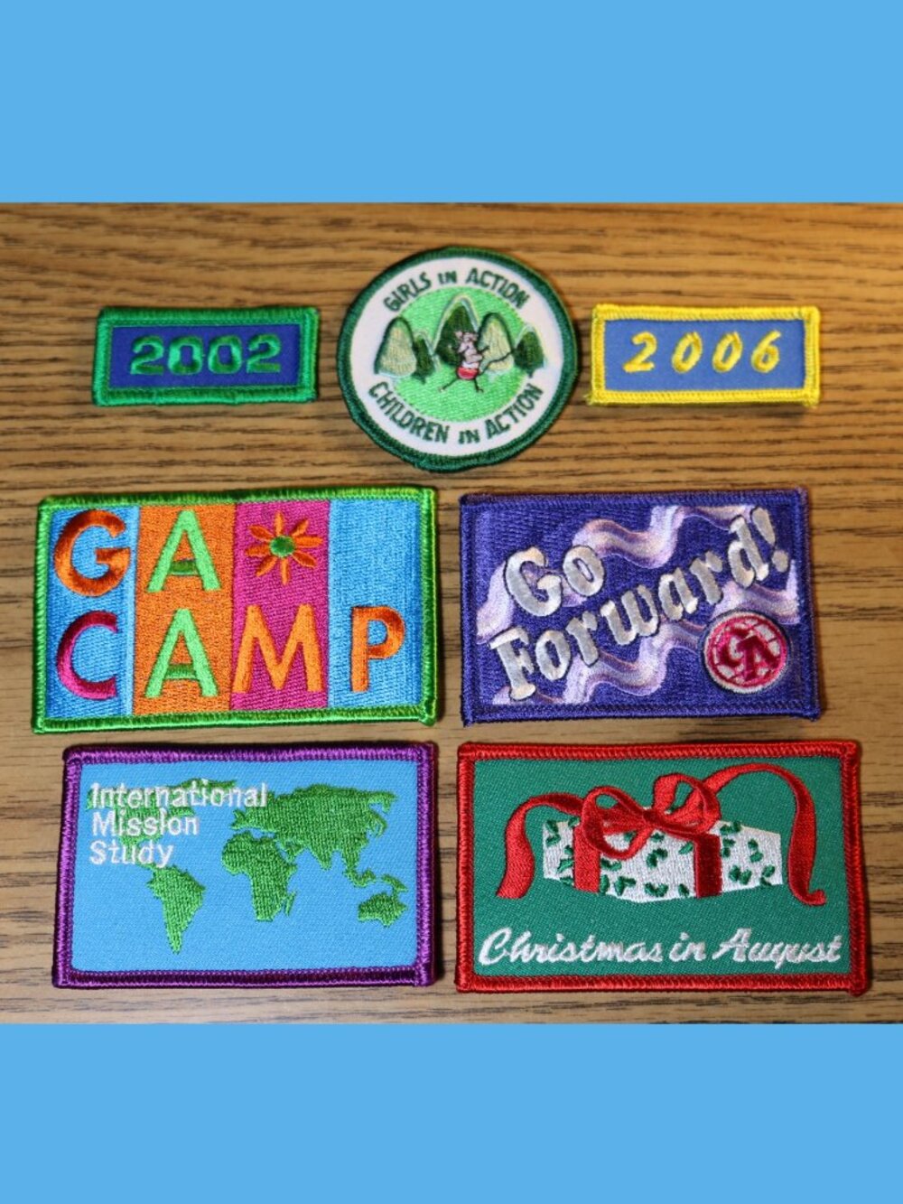 Girls in Action Patch Lot - GAs Camp Go Forward! Patches